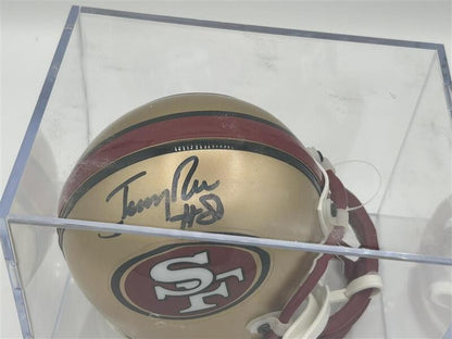 Jerry Rice 49ers Signed Riddell Speed Mini Helmet