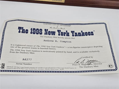 1998 NEW YORK Yankees Team Figurine Statue Set CMG 28” Long