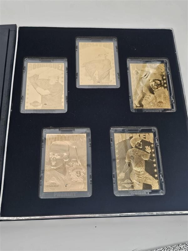 1997 BASEBALL DIAMOND EDITION SERIES 22K GOLD 10 CARDS Maddox, Ripken, etc w/COA
