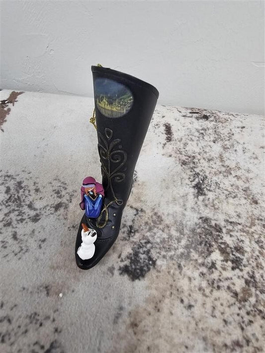 Bradford Exchange Disney Once upon A Slipper Ornament Anna & Olaf Frozen