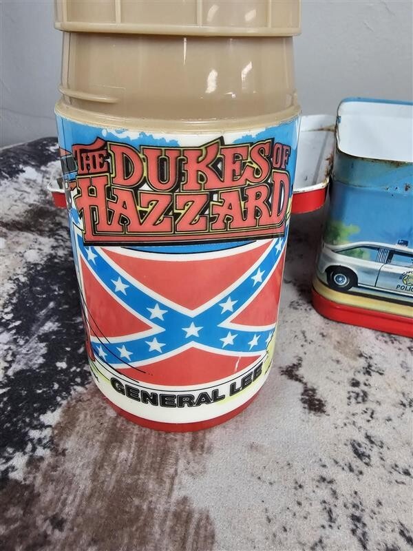 1980 Dukes Of Hazzard Lunch Box And Thermos Bo & Luke Duke General Lee Daisy