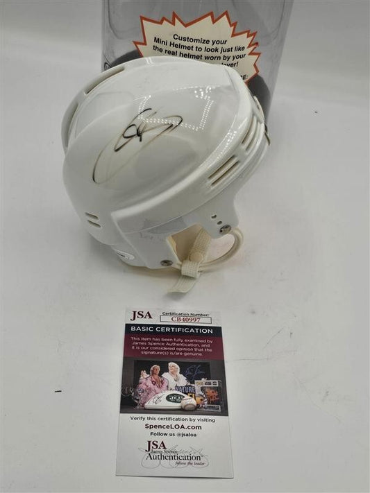 JOE SAKIC Signed Colorado Avalanche White Mini Helmet- JSA - CB40997