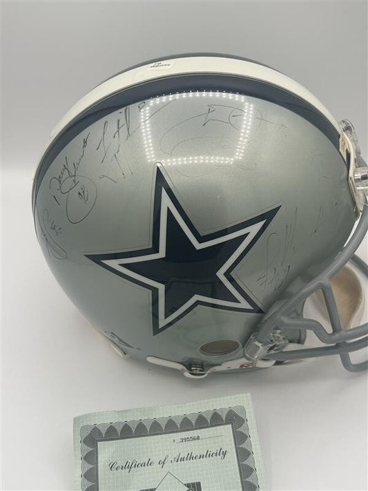 DALLASCOWBOYS SUPER BOWL XXX CHAMPS TEAM SIGNED FULL SIZE AUTHENTIC HELMET w/COA