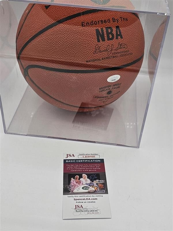Bob Cousy Autographed NBA Basketball - JSA COA