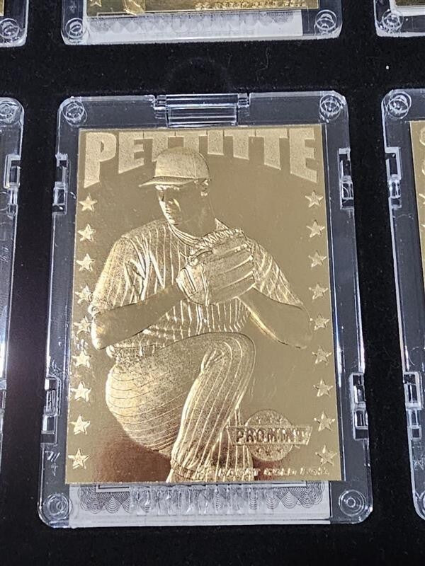 24 Karat Gold Card Collector Series 8 Cards - Galarraga, Pettitte, Sosa, etc.