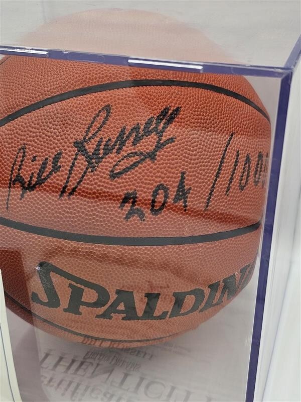 Bill Russell Autographed Signed Basketball with Display Case w/ COA Inscribed