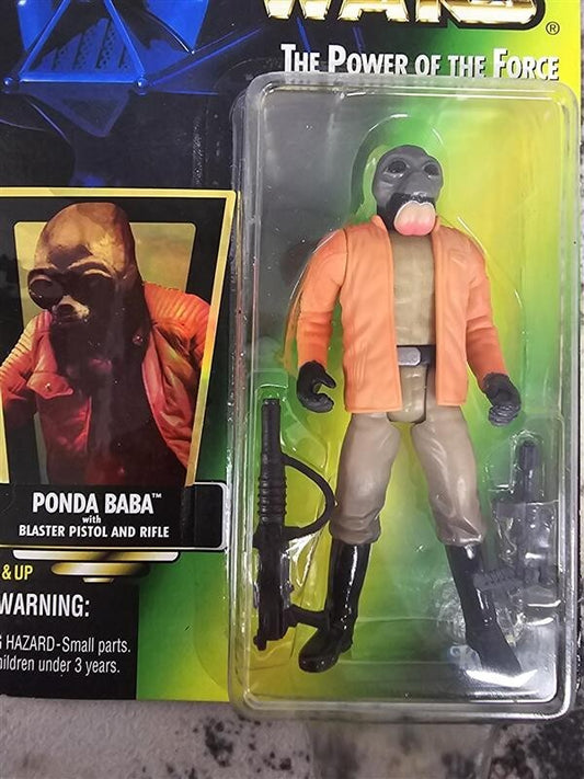 1996 Star Wars Power of the Force Ponda Baba w/Blaster Pistol and Rifle
