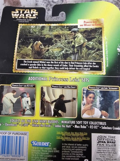 1997 Star Wars Princess Leia Collection Princess Leia and Wicket The Ewok