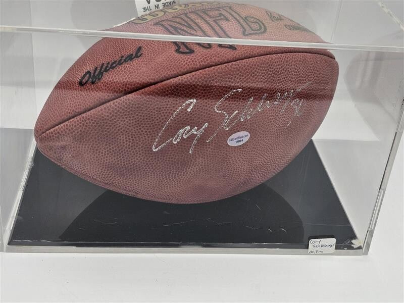 Detroit Lions Cory Schlesinger #30 Signed Football COA