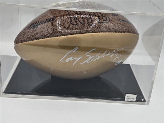 Detroit Lions Cory Schlesinger #30 Signed Football COA