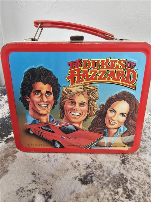 1980 Dukes Of Hazzard Lunch Box And Thermos Bo & Luke Duke General Lee Daisy