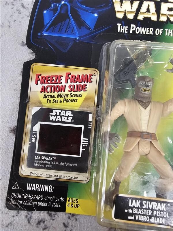 1997 Hasbro Star Wars Power of the Force Freeze Frame Lak Sivrak Action Figure