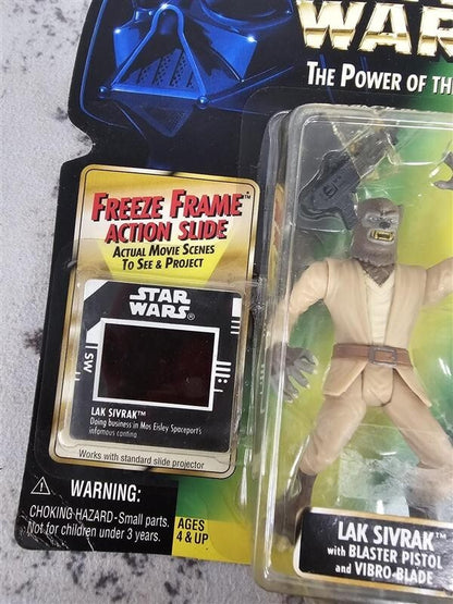 1997 Hasbro Star Wars Power of the Force Freeze Frame Lak Sivrak Action Figure