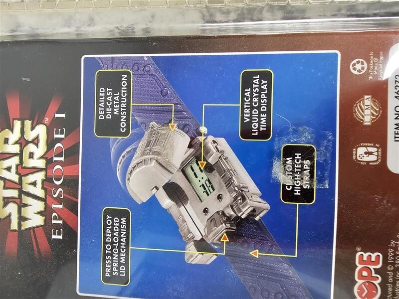 1999 STAR WARS EPISODE 1 R2D2 DIE-CAST WATCH NEW HOPE INDUSTRIES