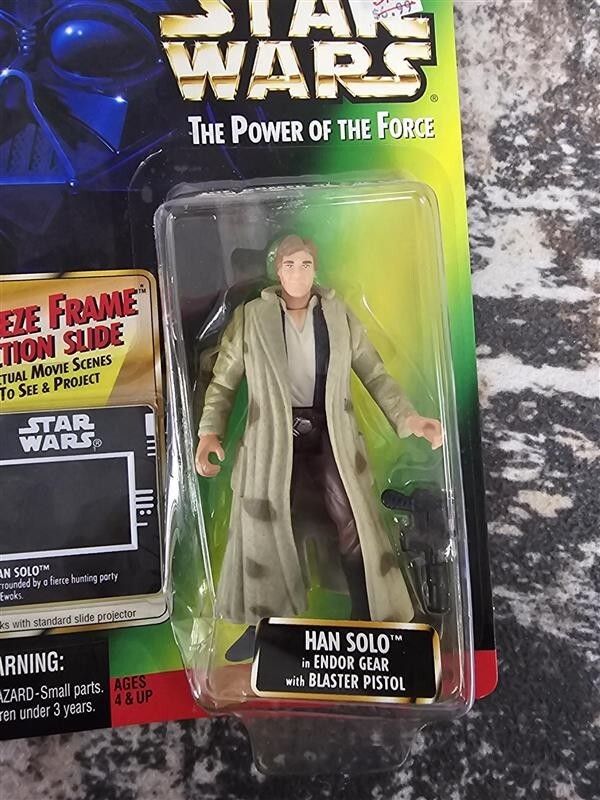 1997 - Star Wars POTF - Freeze Frame - Han Solo Endor Gear - NEW!