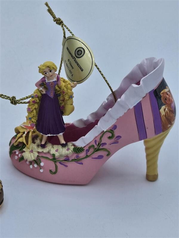 Disney Once Upon A Slipper Collection Rapunzel and Pocahontas by Bradford
