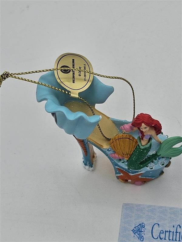 Bradford Exchange Disney Once upon A Slipper Ornaments Ariel and Merida