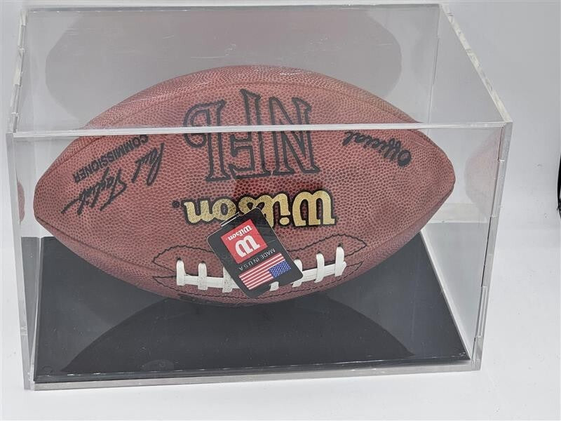 Authenticated Eli Manning Signed Football - IN CASE - JSA - CB40977