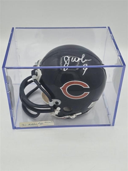 Chicago Bears 85 Super Bowl Jim McMahon Signed Mini Helmet