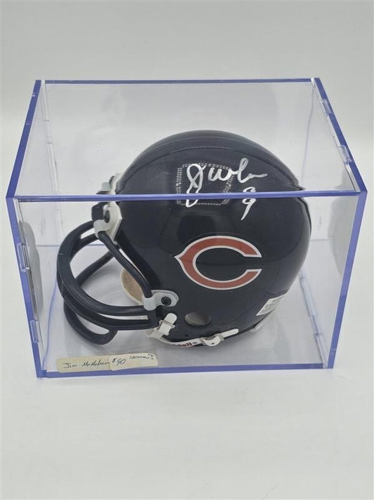 Chicago Bears 85 Super Bowl Jim McMahon Signed Mini Helmet