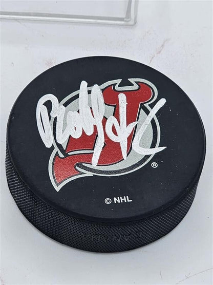 Bobby Holik Signed Hockey Puck Devils - COA