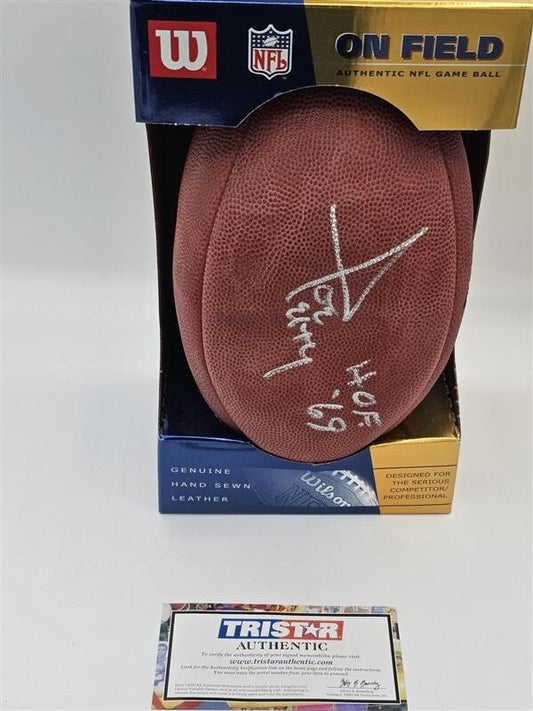 JOE PERRY #34 HOF 69 Autographed Wilson Full Size Football San Francisco 49ers