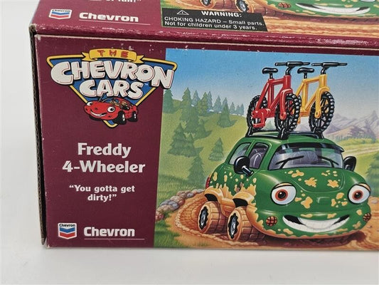 1996 The Chevron Cars - Freddy 4-Wheeler with 2 Mountain Bikes - New in Box!