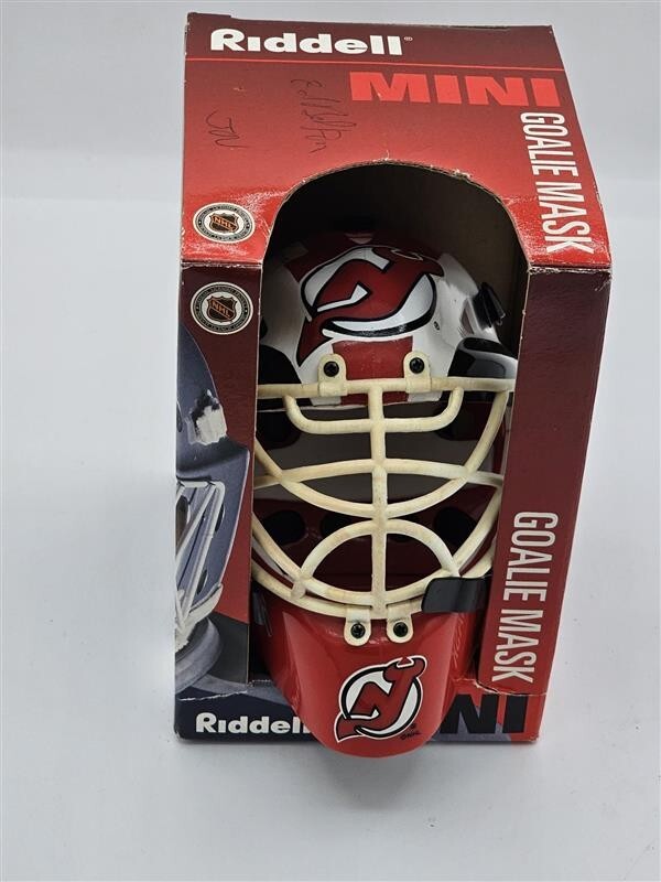 Martin Brodeur autographed RIDDELL mini goalie helmet JSA COA