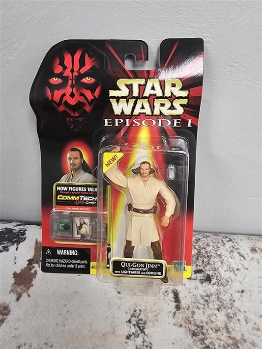 1999 Star Wars Episode 1 Qui-Gon Jinn (Jedi Duel) with Lightsaber Action Figure