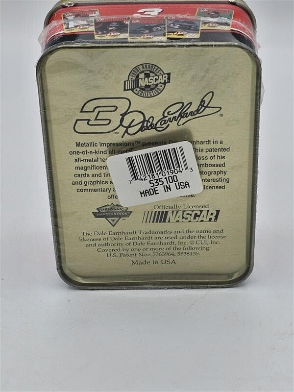 Dale Earnhardt Metallic Impressions NASCAR Metal Collector 5 Card Set Never Open