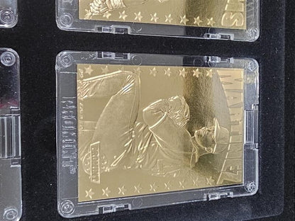24 Karat Gold Card Collector Series 8 Cards - Thomas, Glavine, Grieve, etc.