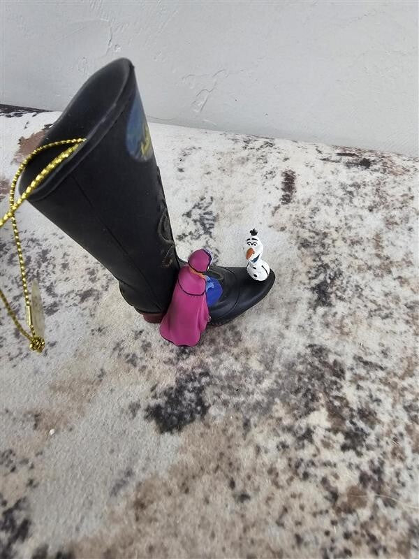 Bradford Exchange Disney Once upon A Slipper Ornament Anna & Olaf Frozen