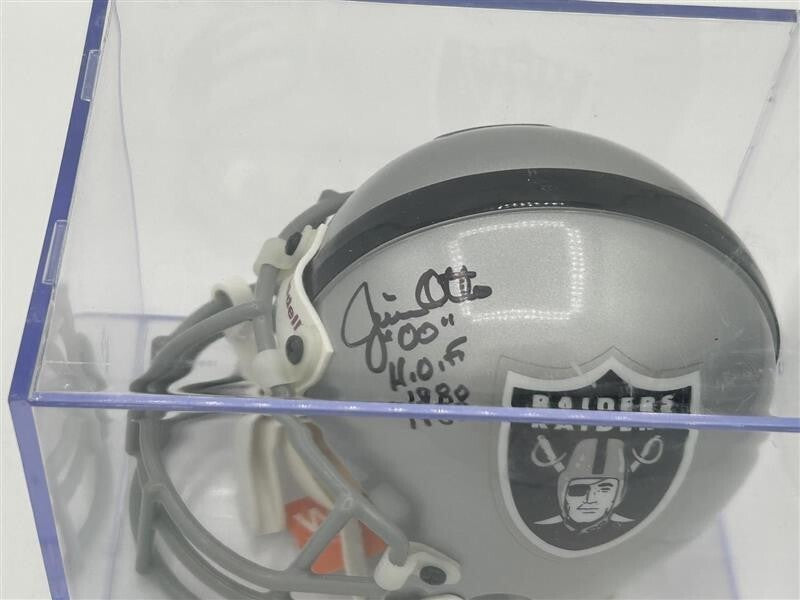 Jim Otto Signed Raiders Mini Helmet