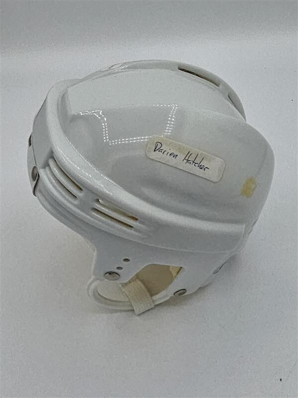 Derian Hatcher Signed Dallas Stars mini helmet NO COA