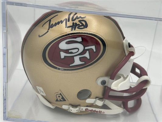 Jerry Rice 49ers Signed Riddell Speed Mini Helmet