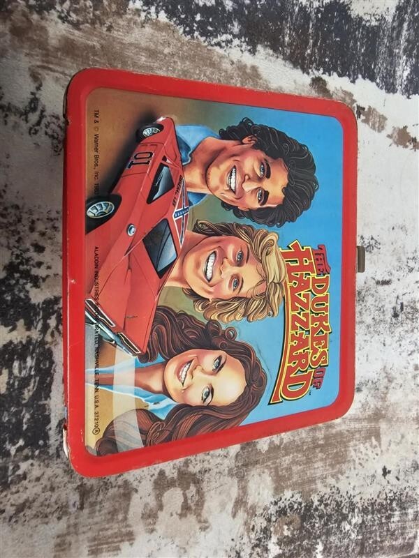 1980 Dukes Of Hazzard Lunch Box And Thermos Bo & Luke Duke General Lee Daisy