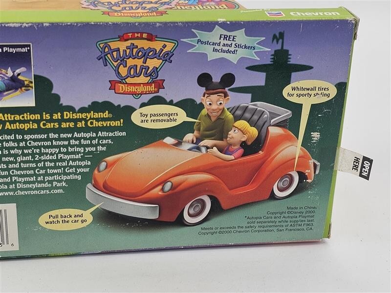 Disneyland Chevron Collectible Car:  The Autopia Cars, Suzy Orange, NEW