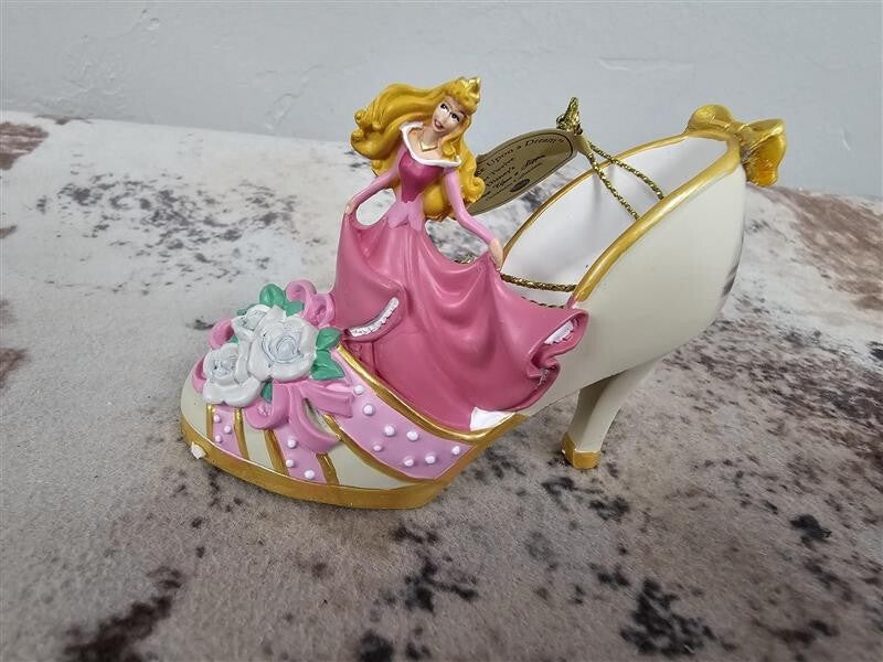 Disney Bradford Exchange Aurora & Mulan Collector’s Christmas Ornaments