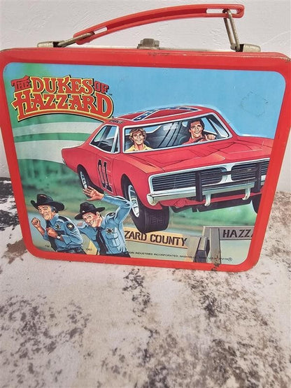 1980 Dukes Of Hazzard Lunch Box And Thermos Bo & Luke Duke General Lee Daisy