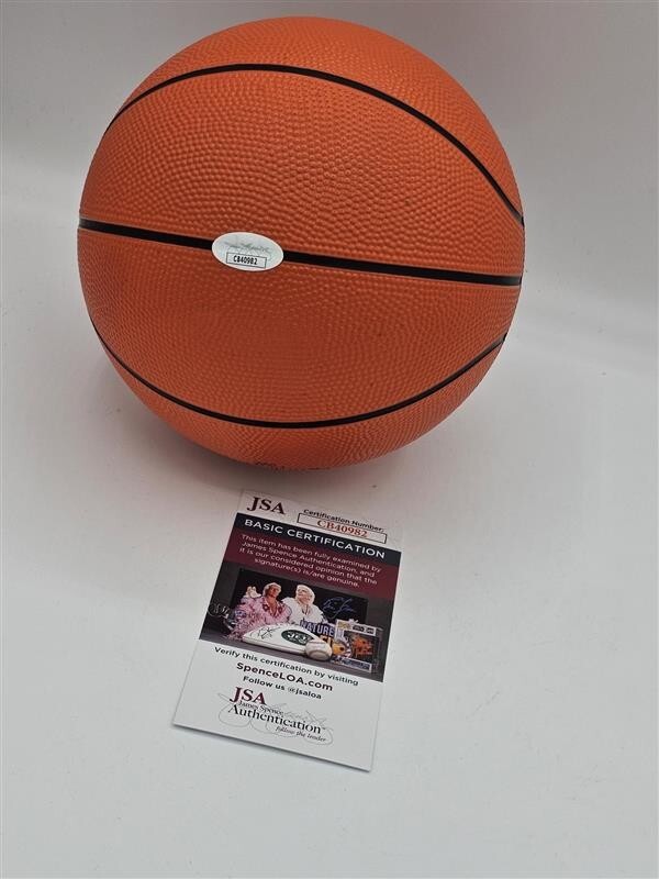 Joe Smith Signed Wilson 8" Mini Basketball 1995 #1 Draft Pick JSA Authenticated