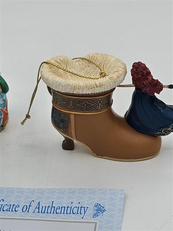 Bradford Exchange Disney Once upon A Slipper Ornaments Ariel and Merida