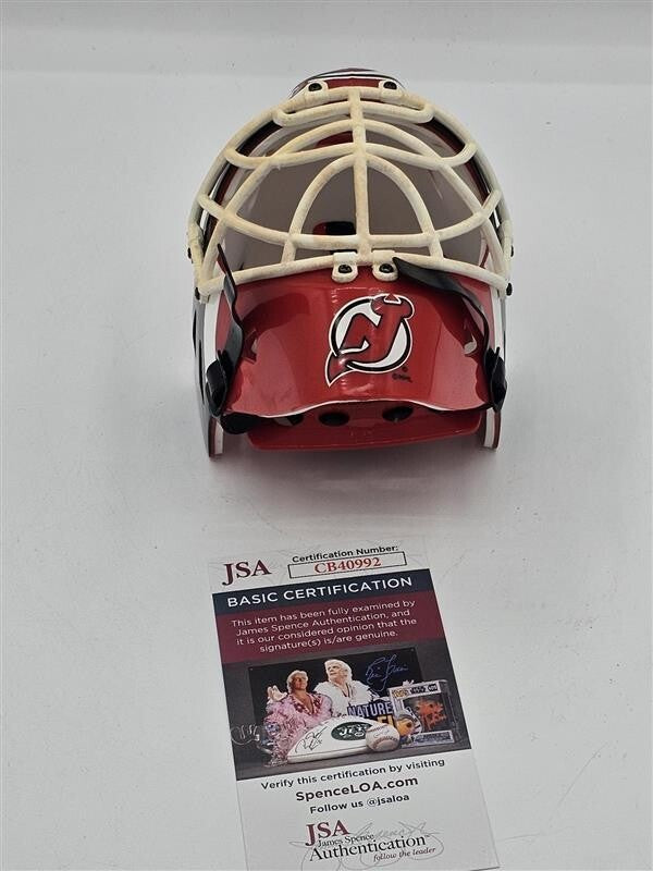 Martin Brodeur autographed RIDDELL mini goalie helmet JSA COA