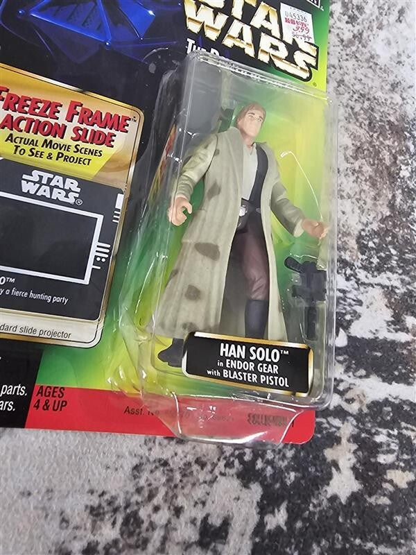 1997 - Star Wars POTF - Freeze Frame - Han Solo Endor Gear - NEW!