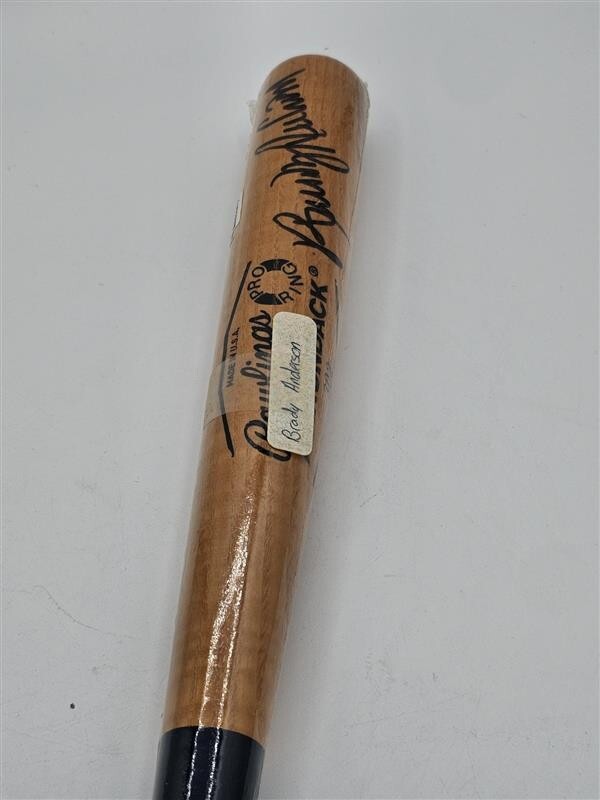 Brady Anderson Signed Mini Bat Baltimore Orioles