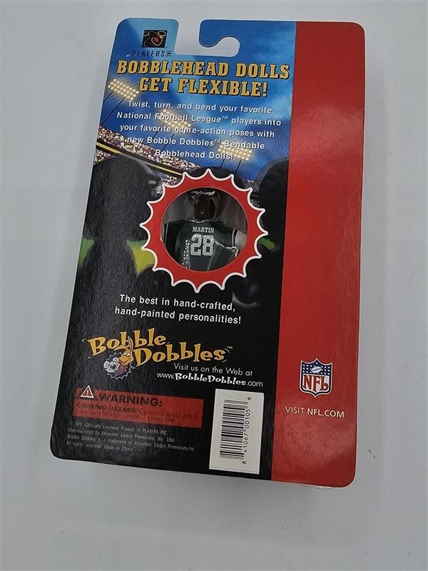 Bendable Bobblehead Curtis Martin #28 New York Jets Players Inc Collectors Item