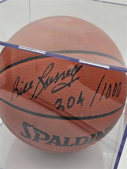 Bill Russell Autographed Signed Basketball with Display Case w/ COA Inscribed