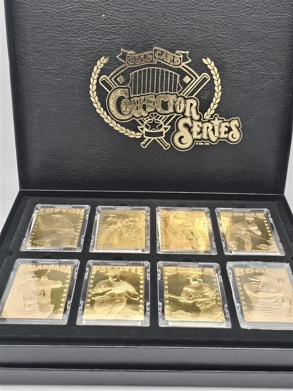 24 Karat Gold Card Collector Series 8 Cards - Galarraga, Pettitte, Sosa, etc.