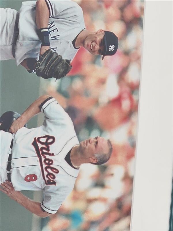 Derek Jeter & Cal Ripken Jr. Auto Framed 16x20 Photo Signed Steiner 122/500