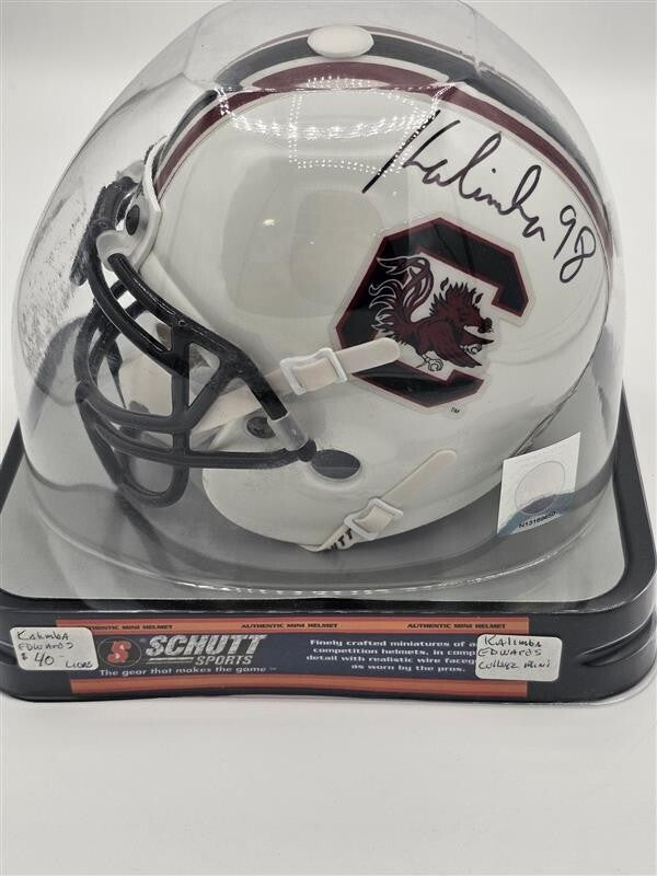 Kalimba Edward Signed Mini Helmet South Carolina