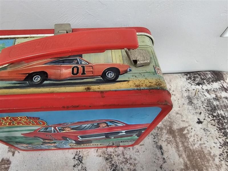 1980 Dukes Of Hazzard Lunch Box And Thermos Bo & Luke Duke General Lee Daisy